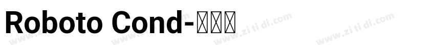 Roboto Cond字体转换